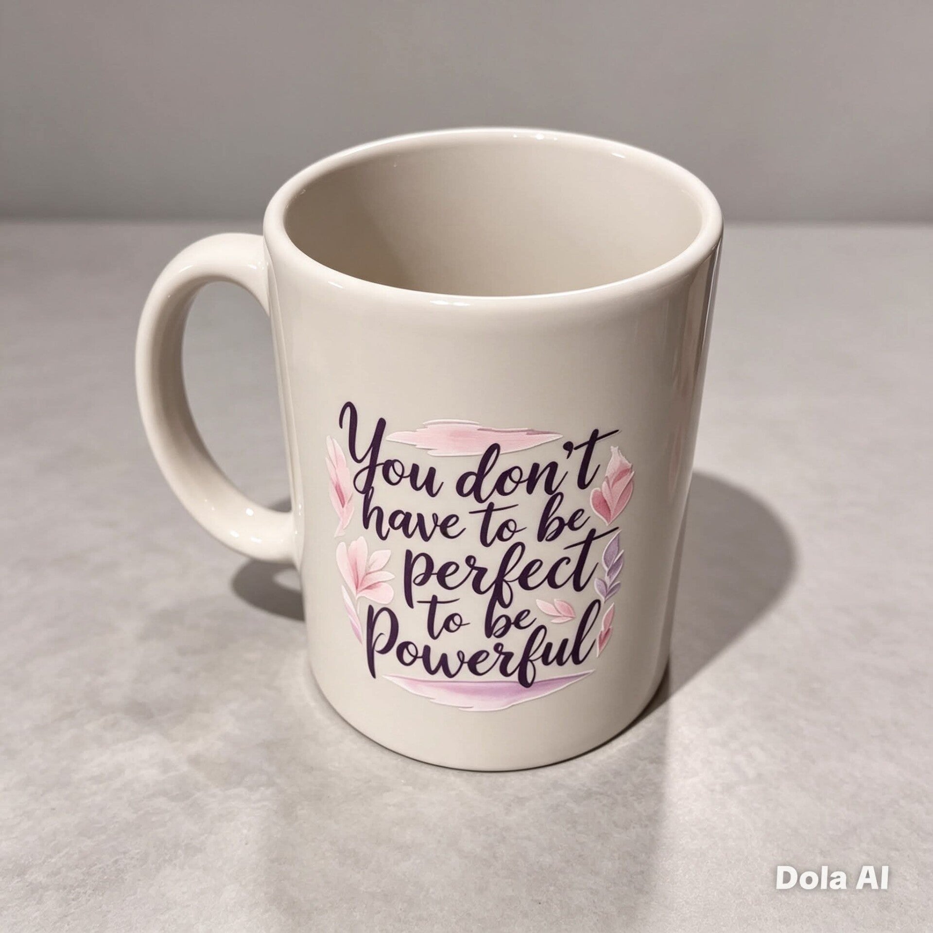 You Don't Have To Be Perfect To Be Powerful Mug | Inspirational Quote Cup | Empowering Gift For Her, Friend, Colleague, Mum | Positive Affirmation