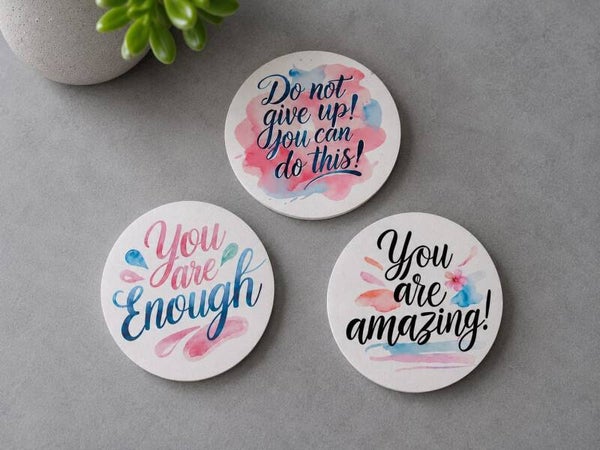 Set of 3 Inspirational Coasters