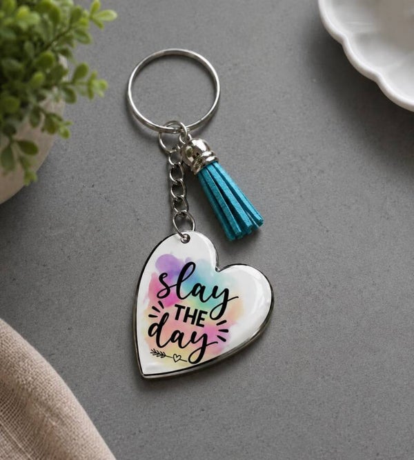 Slay The Day Keyring