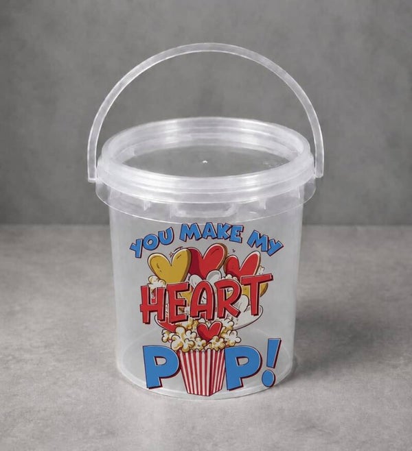 You Make My Heart Pop Popcorn Tub
