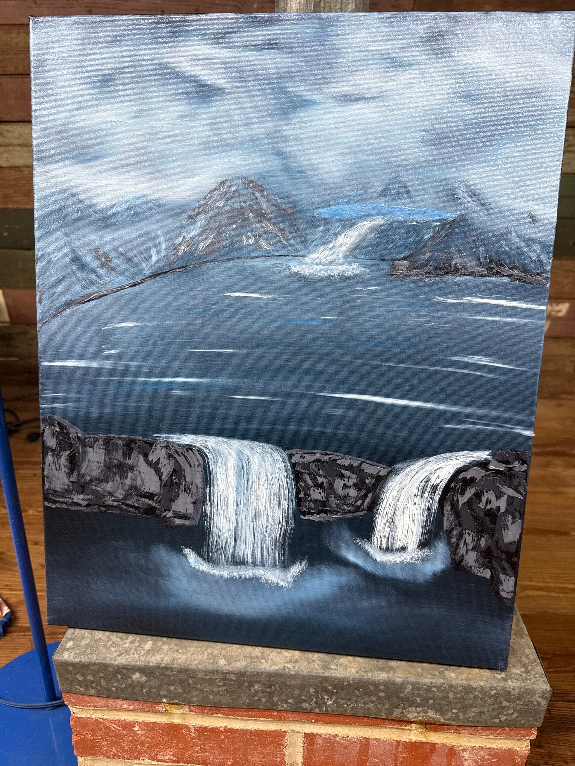 Mountain water falls