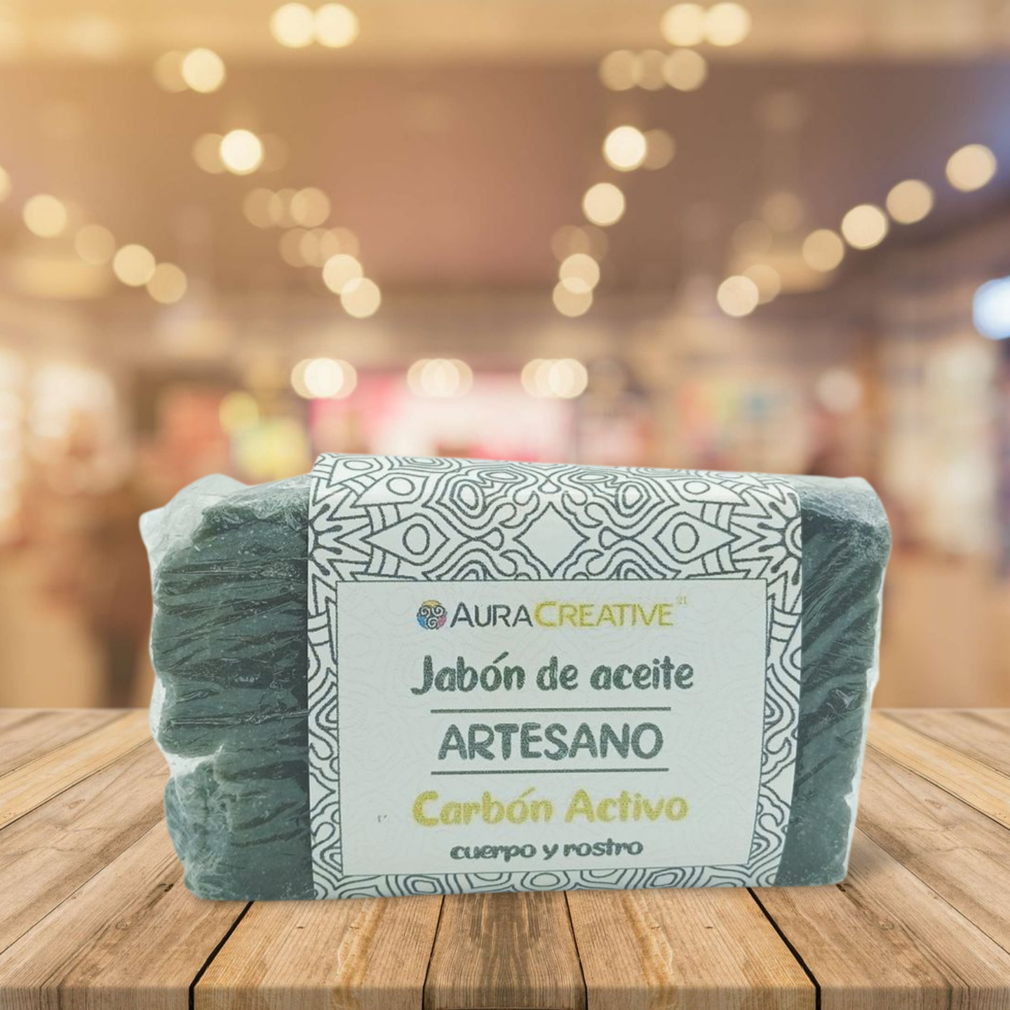 Jabón corporal de carbón activo