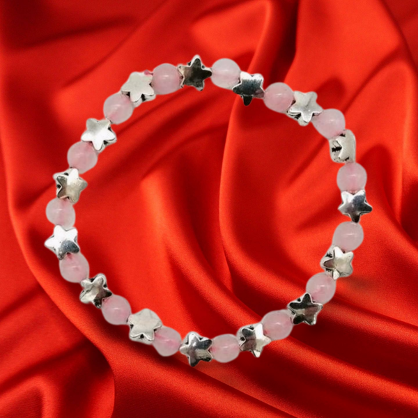 Pulsera cuarzo rosa