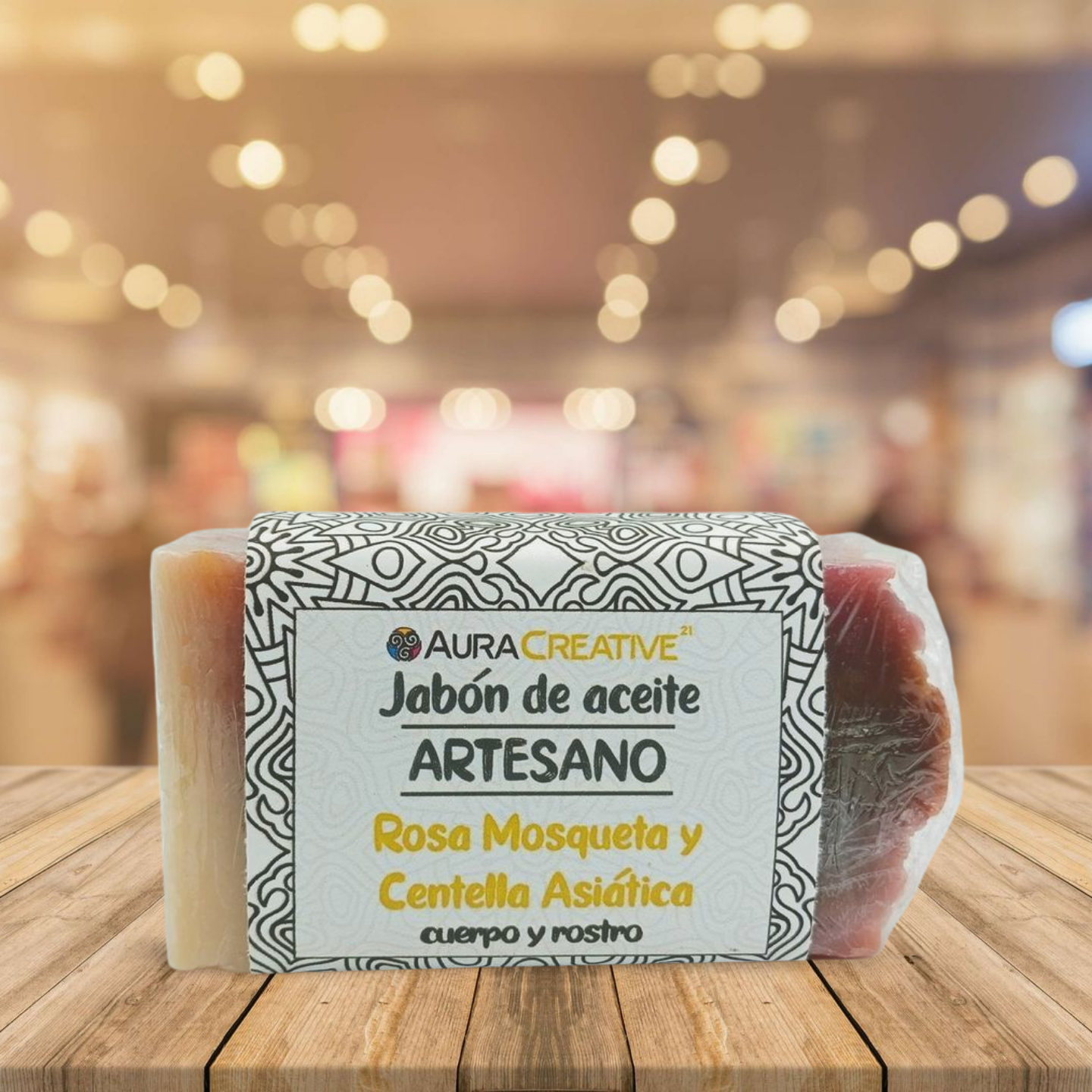 Jabón corporal de rosa mosqueta y centella asiática