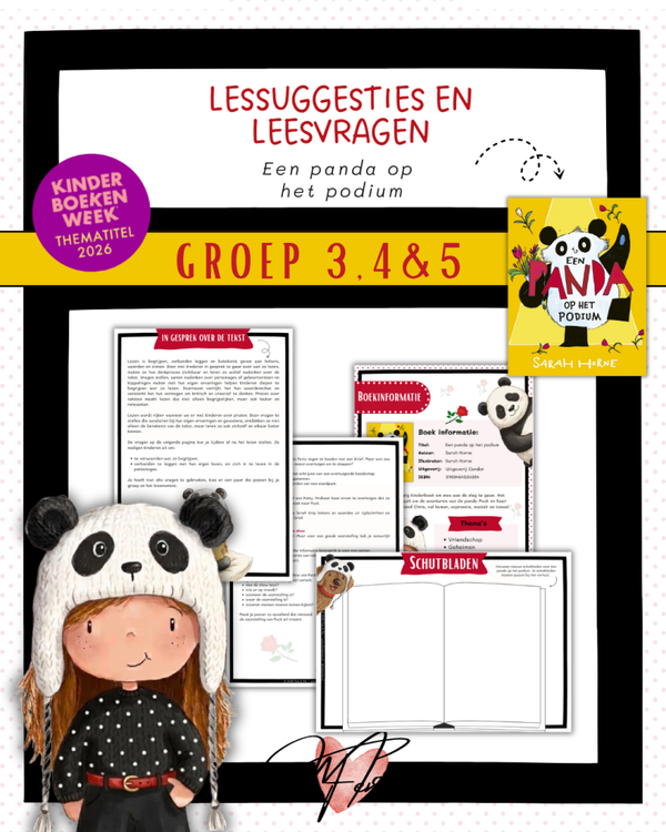Lessuggesties en leesvragen -  Een panda op het podium (groep 3,4 & 5)