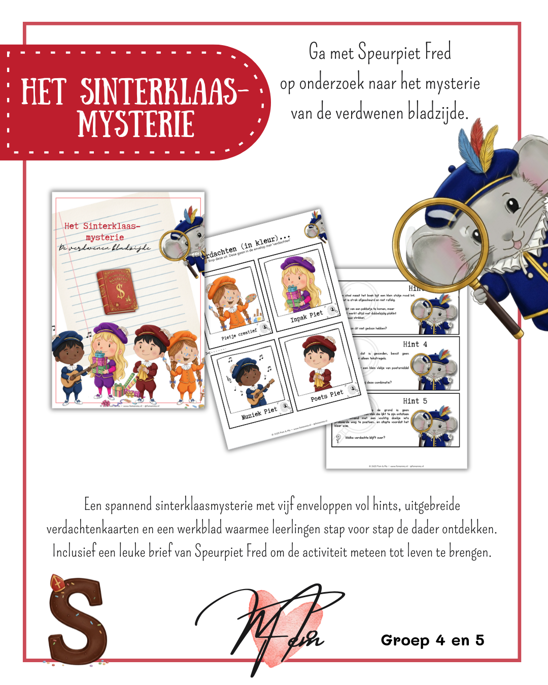 Het Sinterklaasmysterie - groep 4 & 5