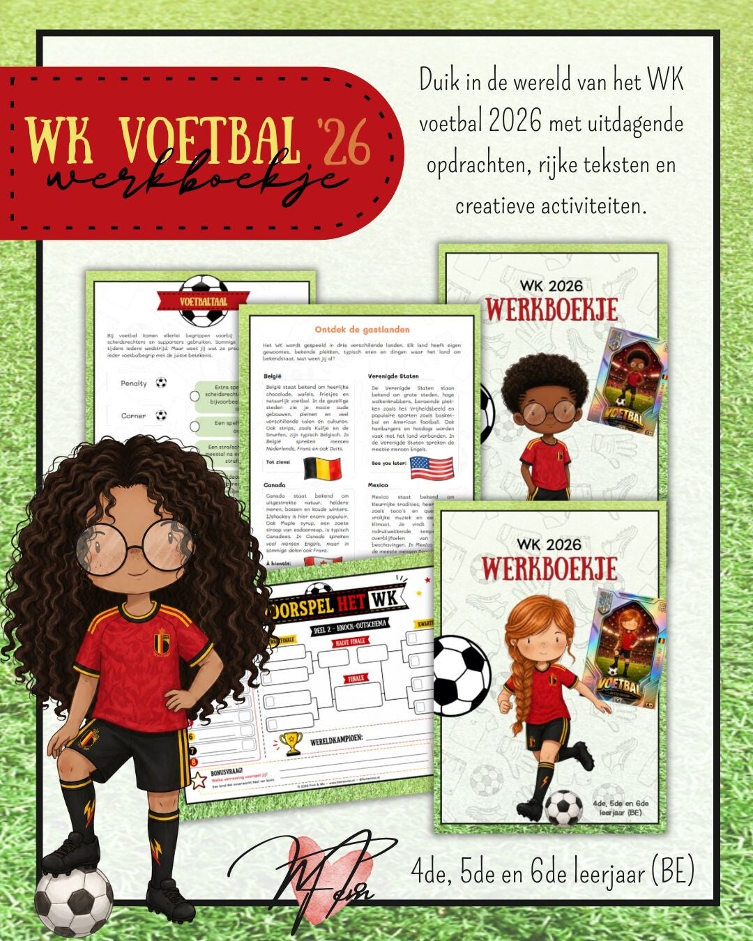 WK Voetbal 2026 werkboekje voor het 4de, 5de en 6de leerjaar (BE)
