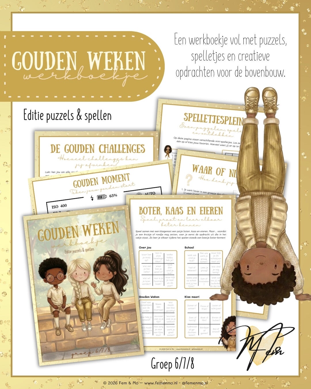 Werkboekje Gouden Weken – Editie puzzels & spellen (groep 6, 7 & 8)