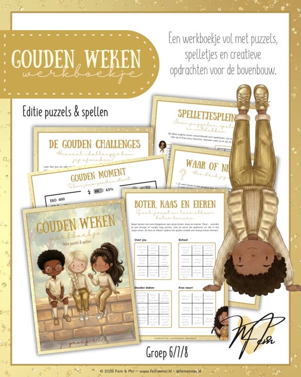 Werkboekje Gouden Weken – Editie puzzels & spellen (groep 6, 7 & 8)