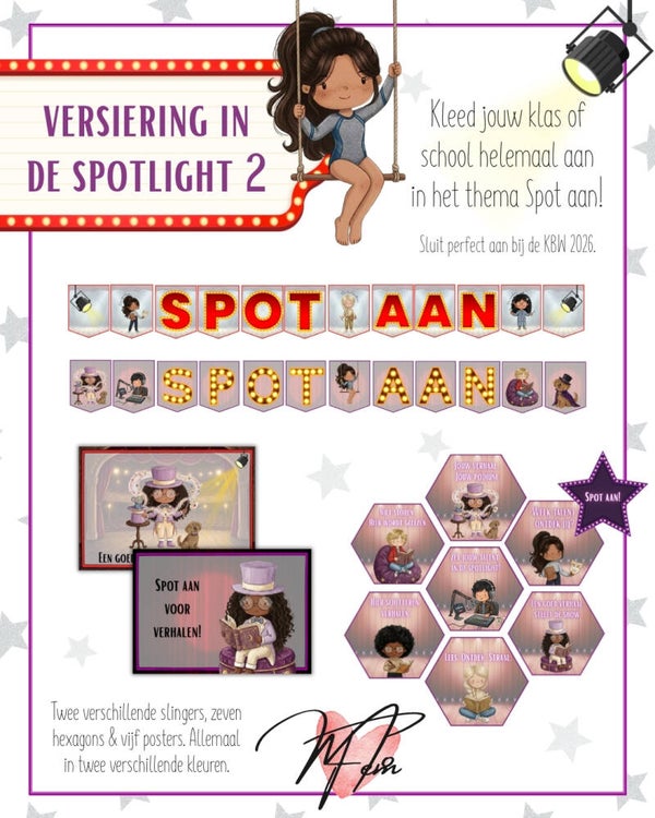 Versiering in het thema van de KBW 2026 - Spot aan! Bovenbouw