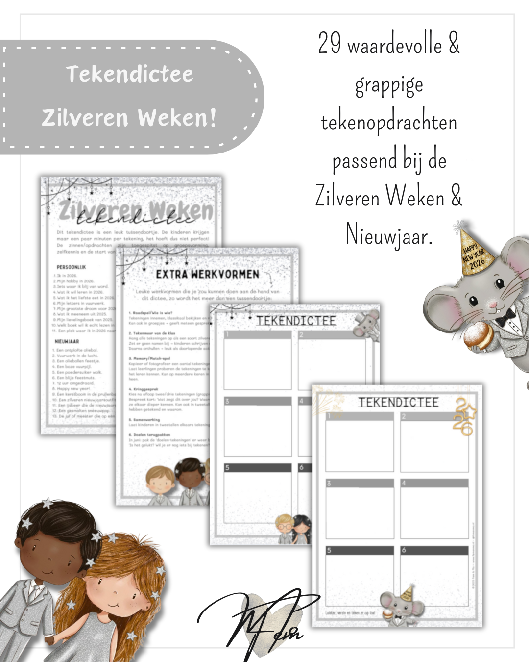 Zilveren Weken & Nieuwjaar - Tekendictee