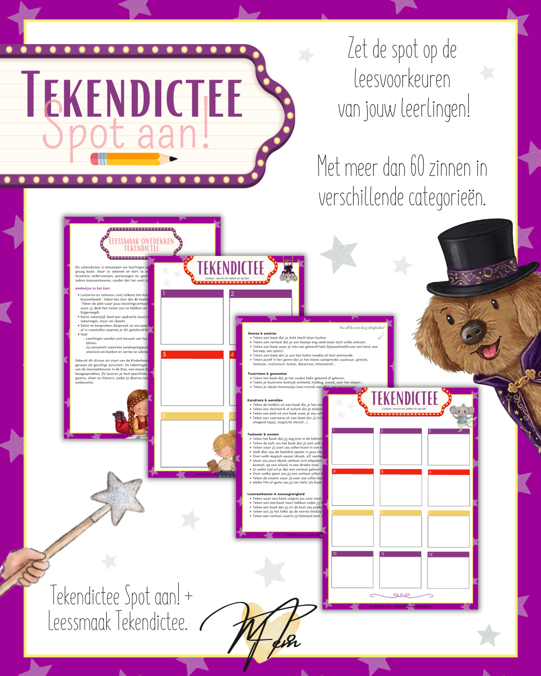 Tekendictee (groep 3 t/m 8) - Spot aan!