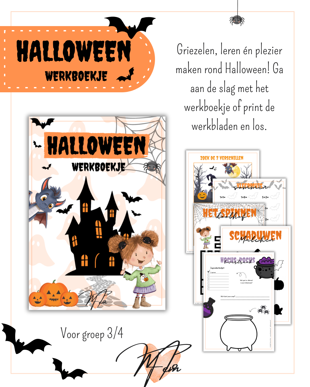 Halloween werkboekje - groep 3/4