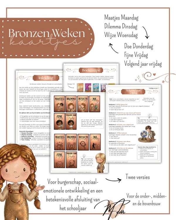 Bronzen Weken kaartjes (groep 3 t/m 8)