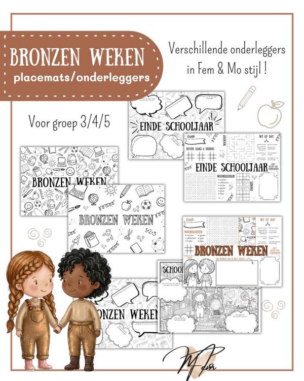 De Bronzen Weken - Onderleggers groep 3/4/5