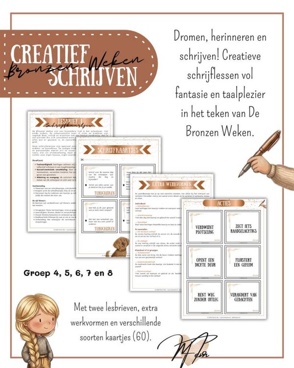 Creatief schrijven - Bronzen Weken groep 4 t/m 8