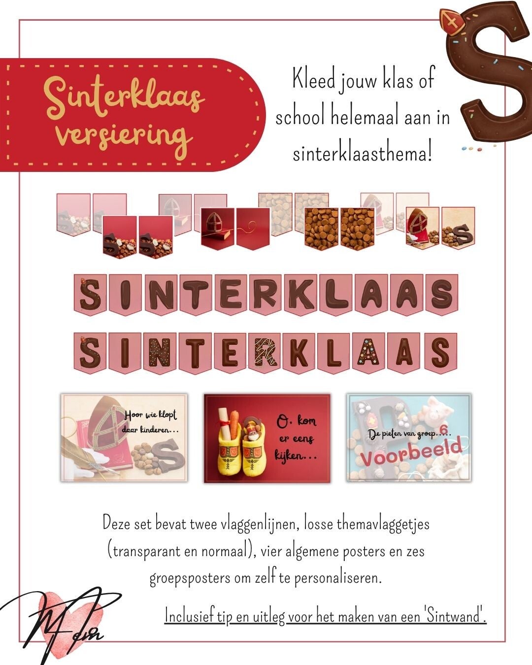 Sinterklaasversiering voor school en klas
