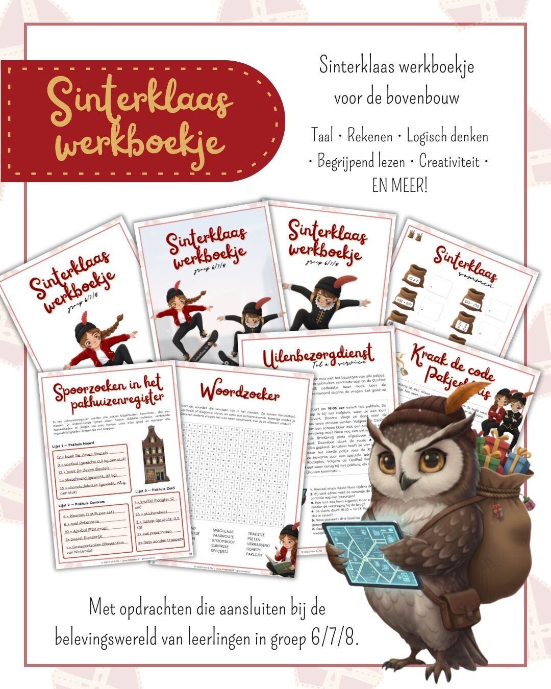Sinterklaas werkboekje – Groep 6/7/8