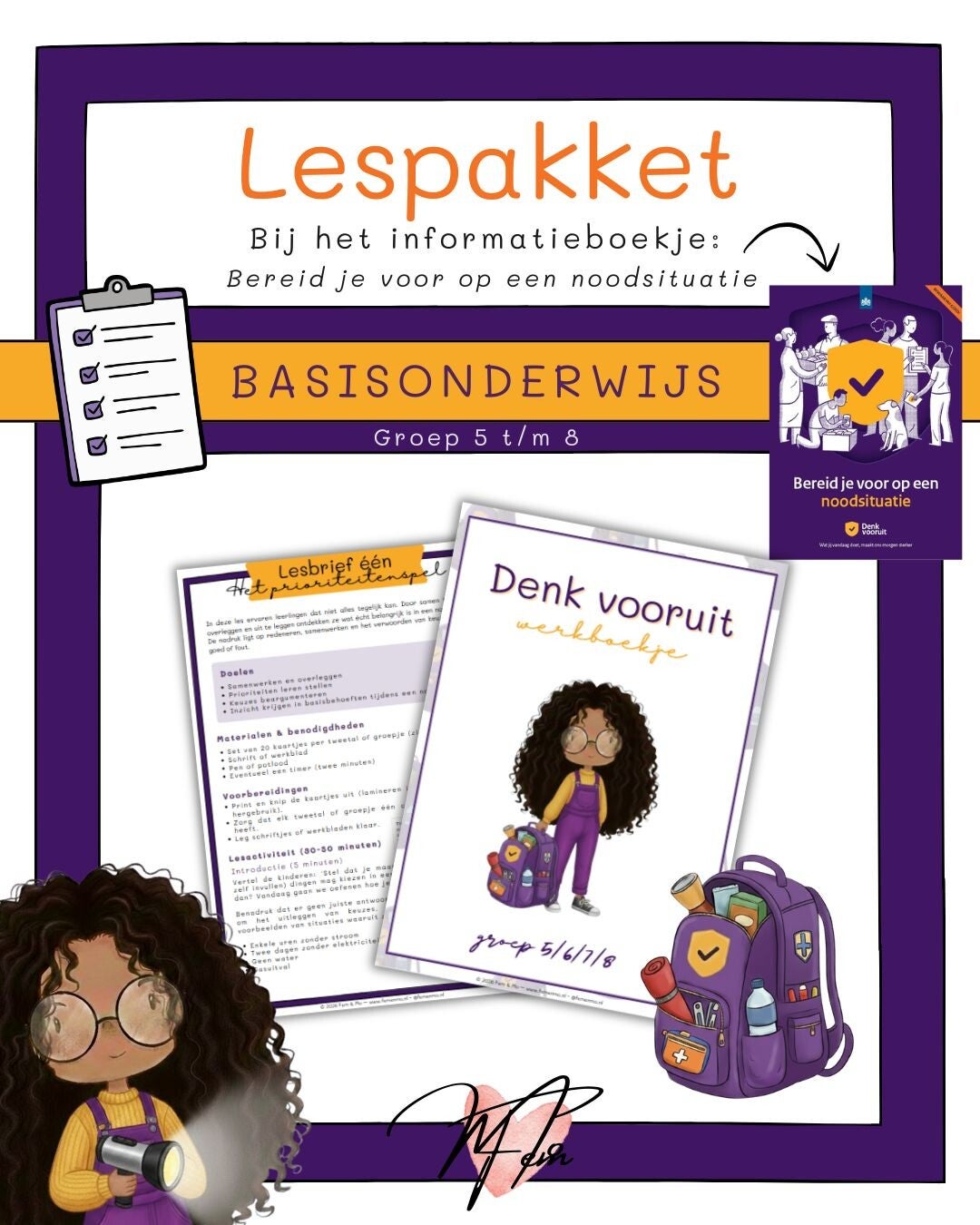 Denk vooruit lespakket: Noodsituaties in de klas (groep 5 t/m 8)