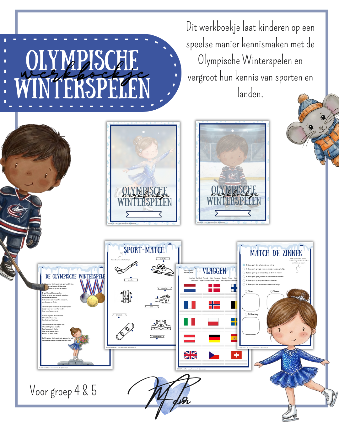 Werkboekje - Olympische Winterspelen groep 4 & 5