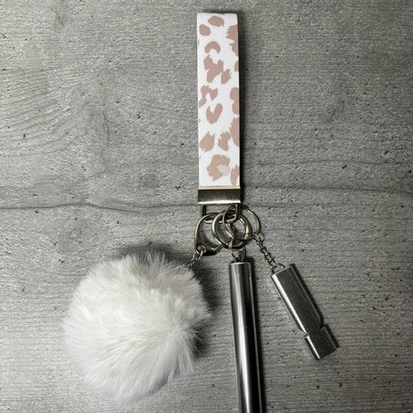 Veiligheids- en Hygiëne sleutelhangers - Beige Cow