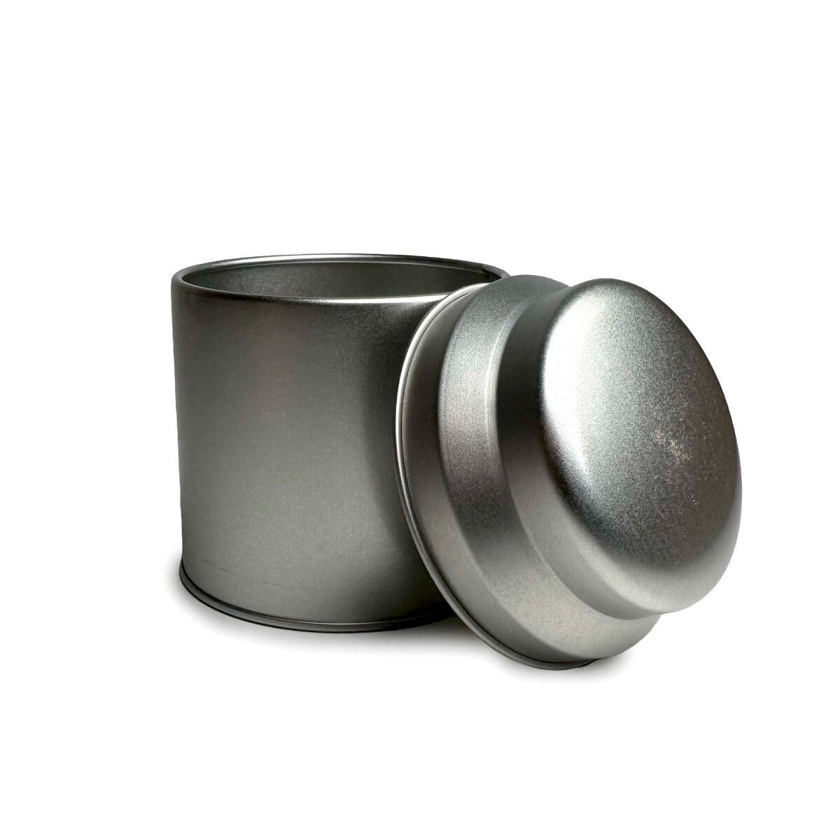 Victorian Domed Round Tea Storage Tin – Silver (50 g)