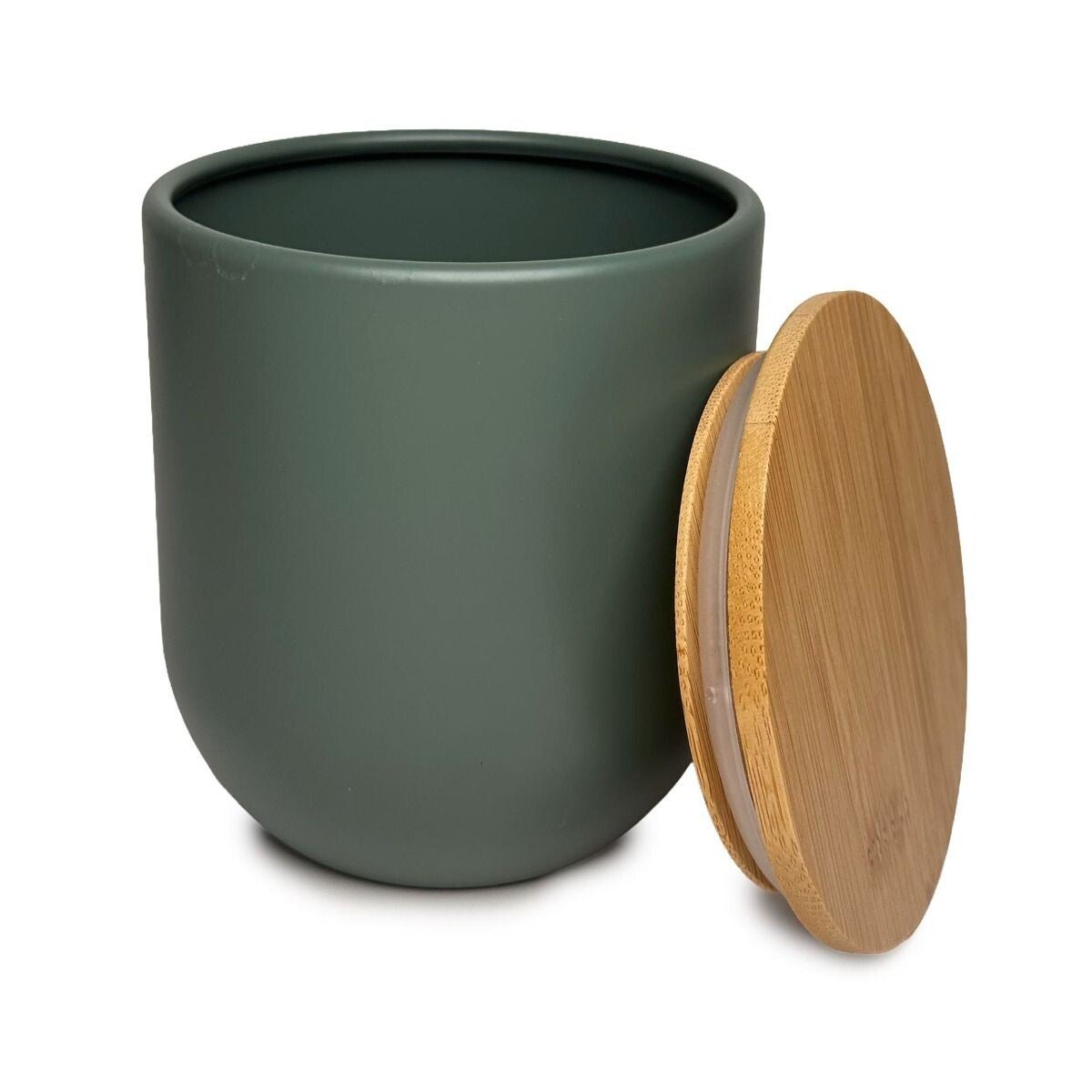Round Bamboo Tin