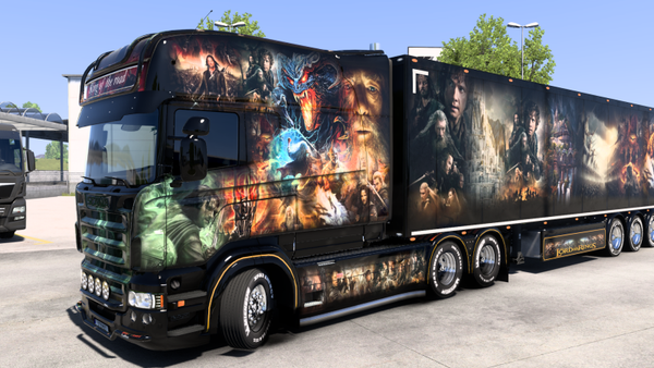 Scania R [RJL] & Box Trailer - Lord Of The Rings