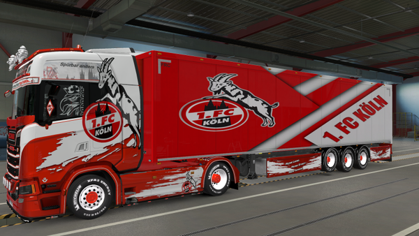 Scania S 2016 & Box Trailer - 1. FC Köln