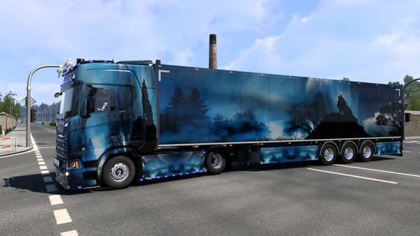 Scania S & Box Trailer - Wolf Airbrush