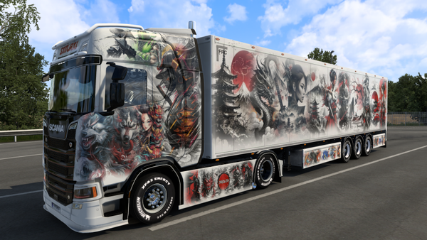Scania S 2016 & Box Trailer - Samurai