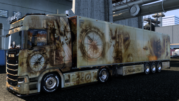 Scania S 2016 & Box Trailer - Nordic Sea