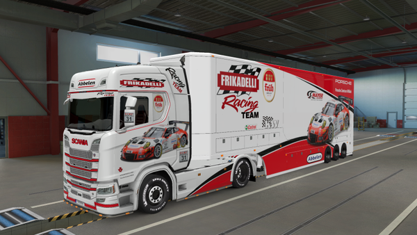 Racing Trailer Frikadelli Racing & Sabine Schmitz