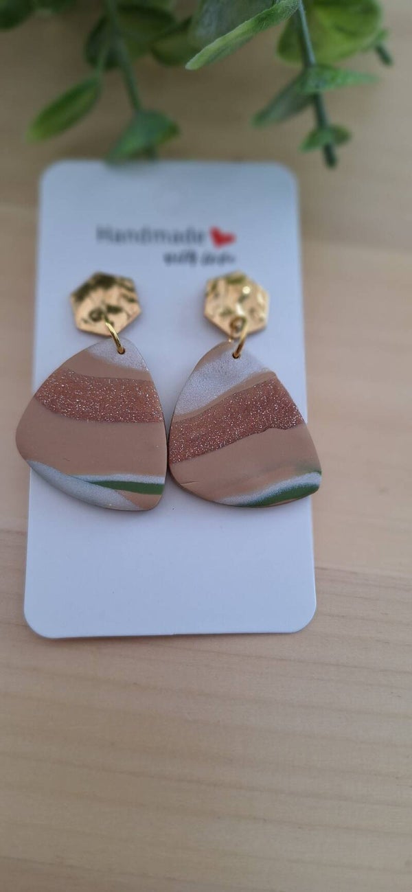 Handgemaakte oorbellen multicolor