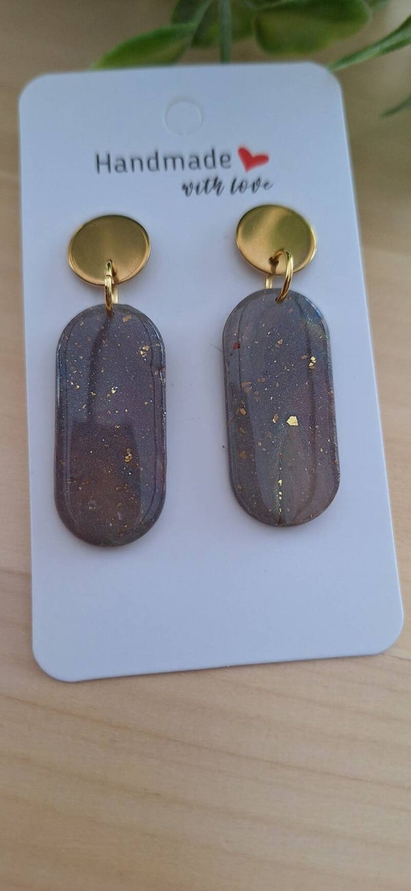 Handgemaakte oorbellen ovaal