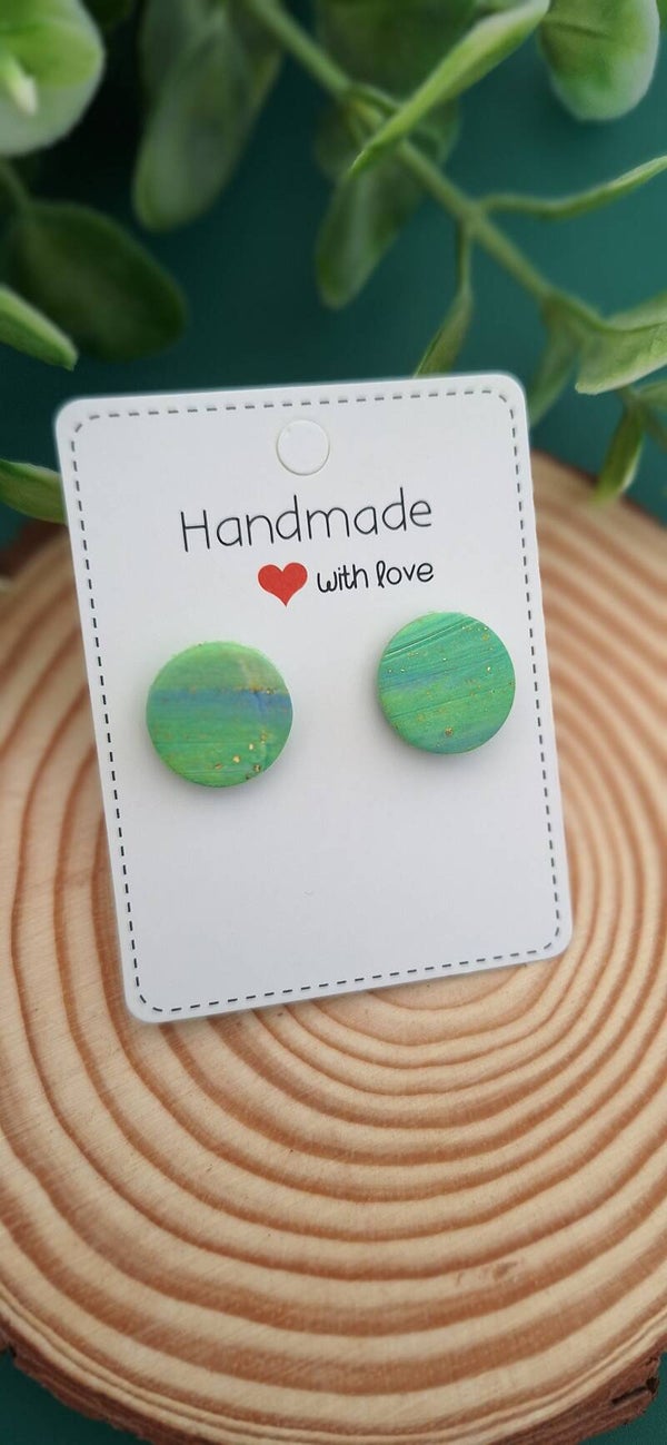 Handgemaakte ronde oorbellen Lola multicolor