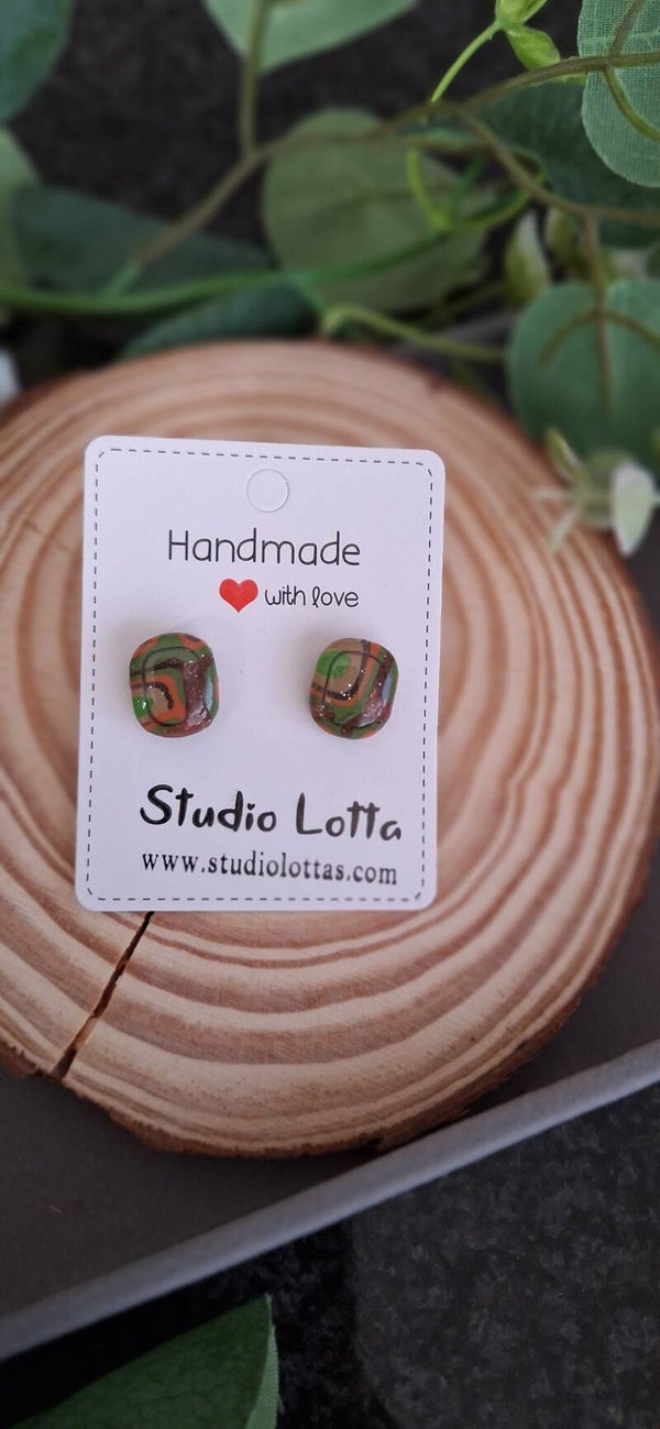 Handgemaakte oorsteker kleine rechthoek