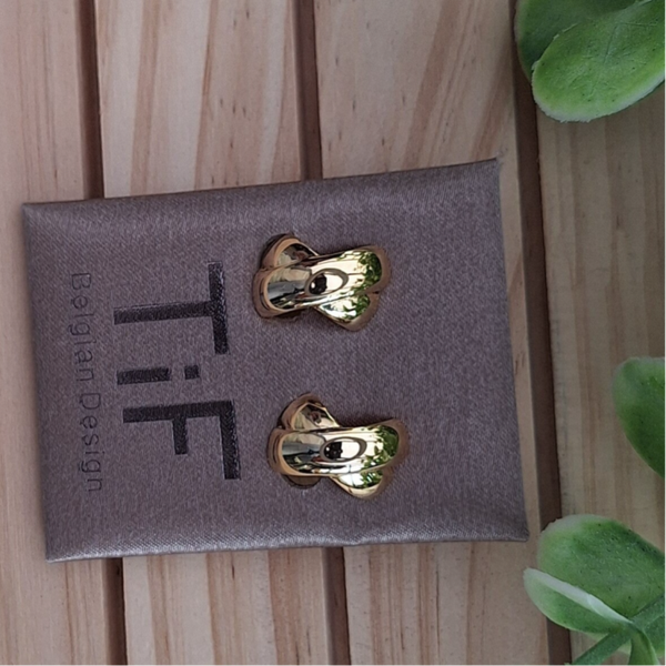 Clips oorbellen: goudkleurig