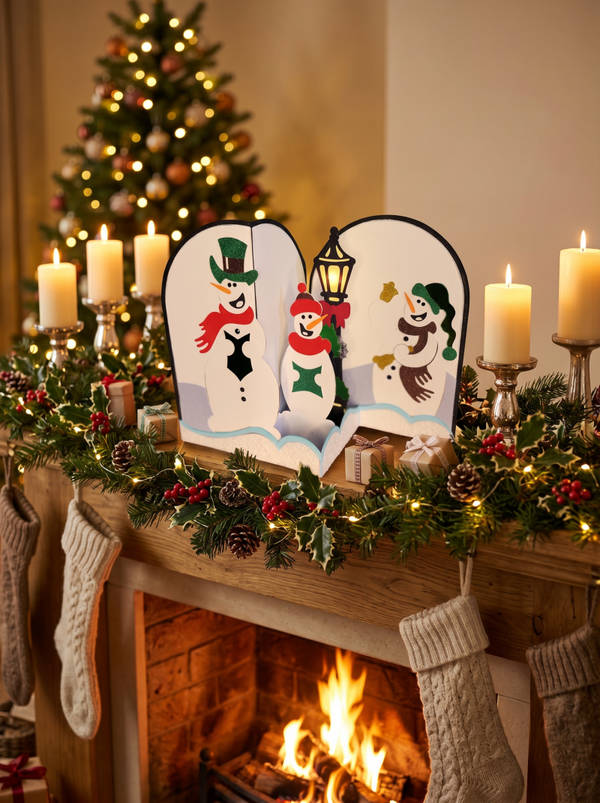 The Snowman Family Christmas Card