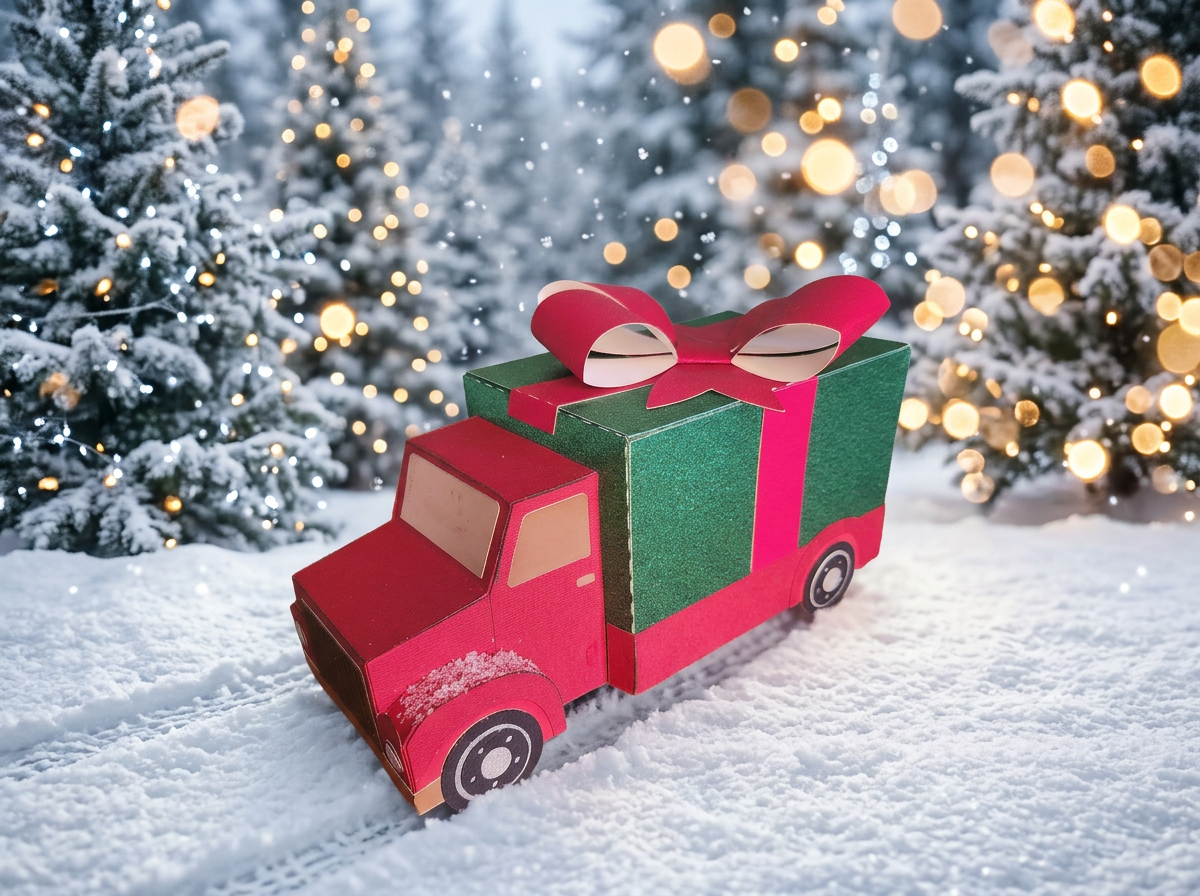 Christmas Gift Delivery Truck
