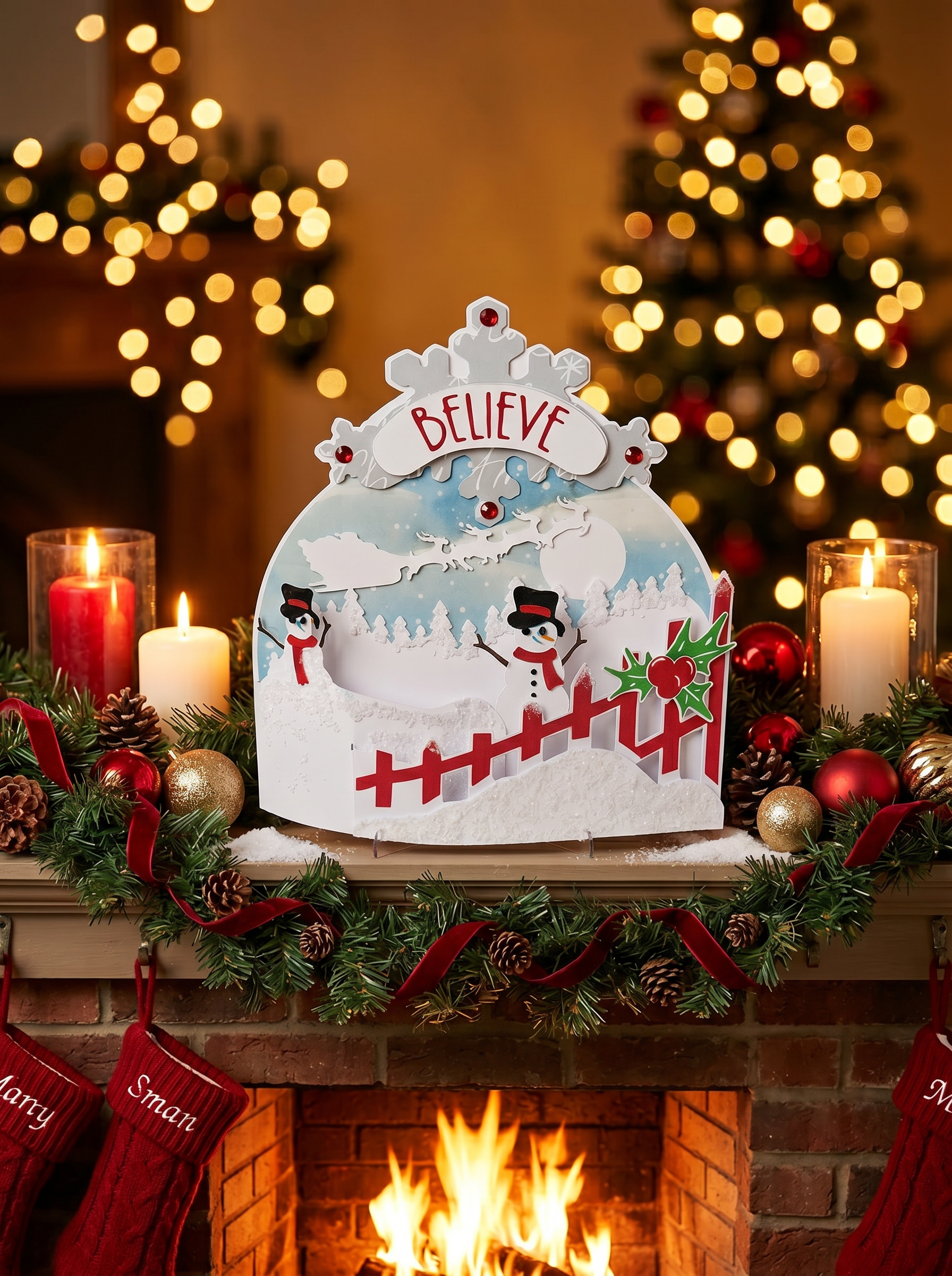 Believe Christmas Card