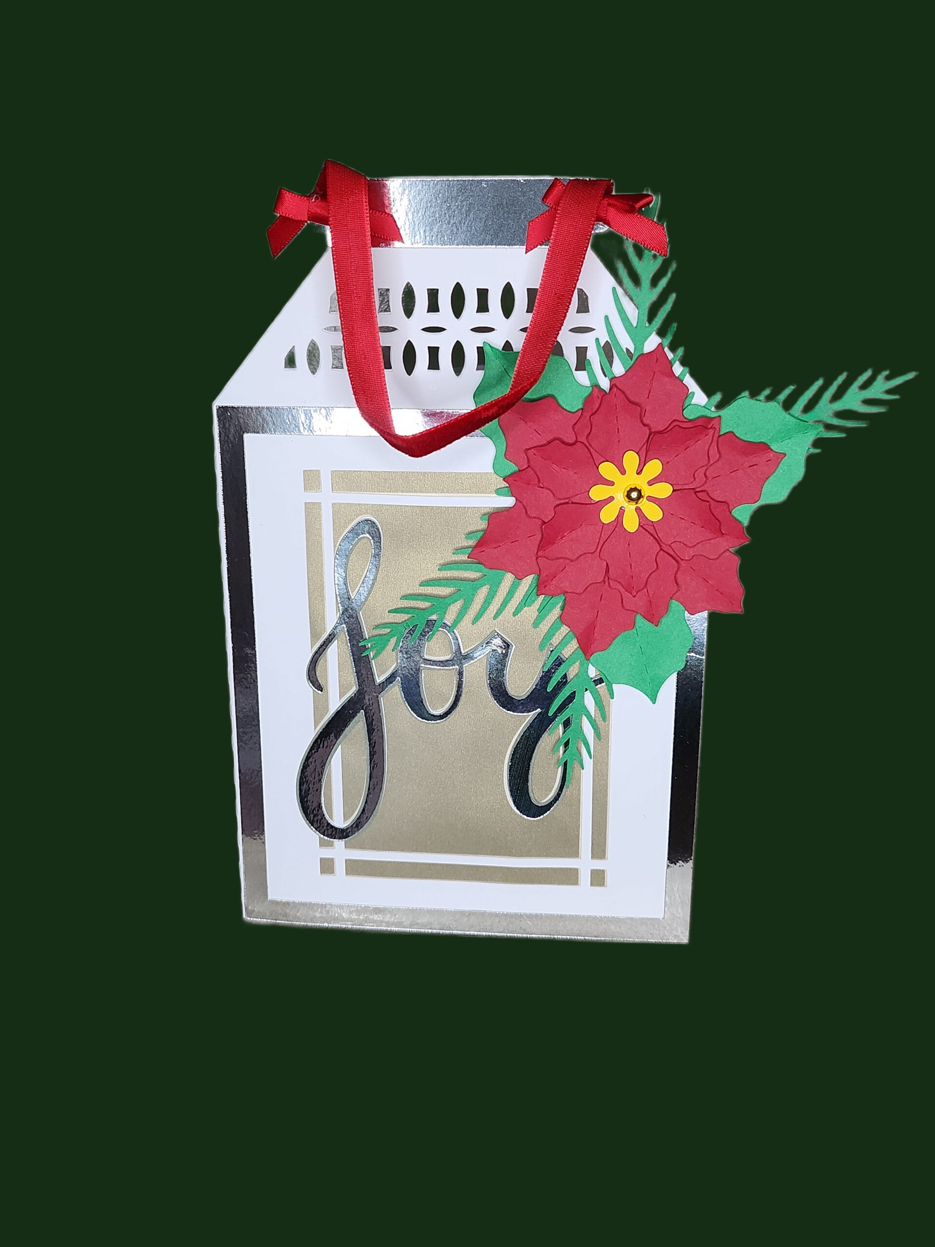 Joy Christmas Lantern Card