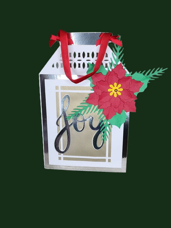 Joy Christmas Lantern Card