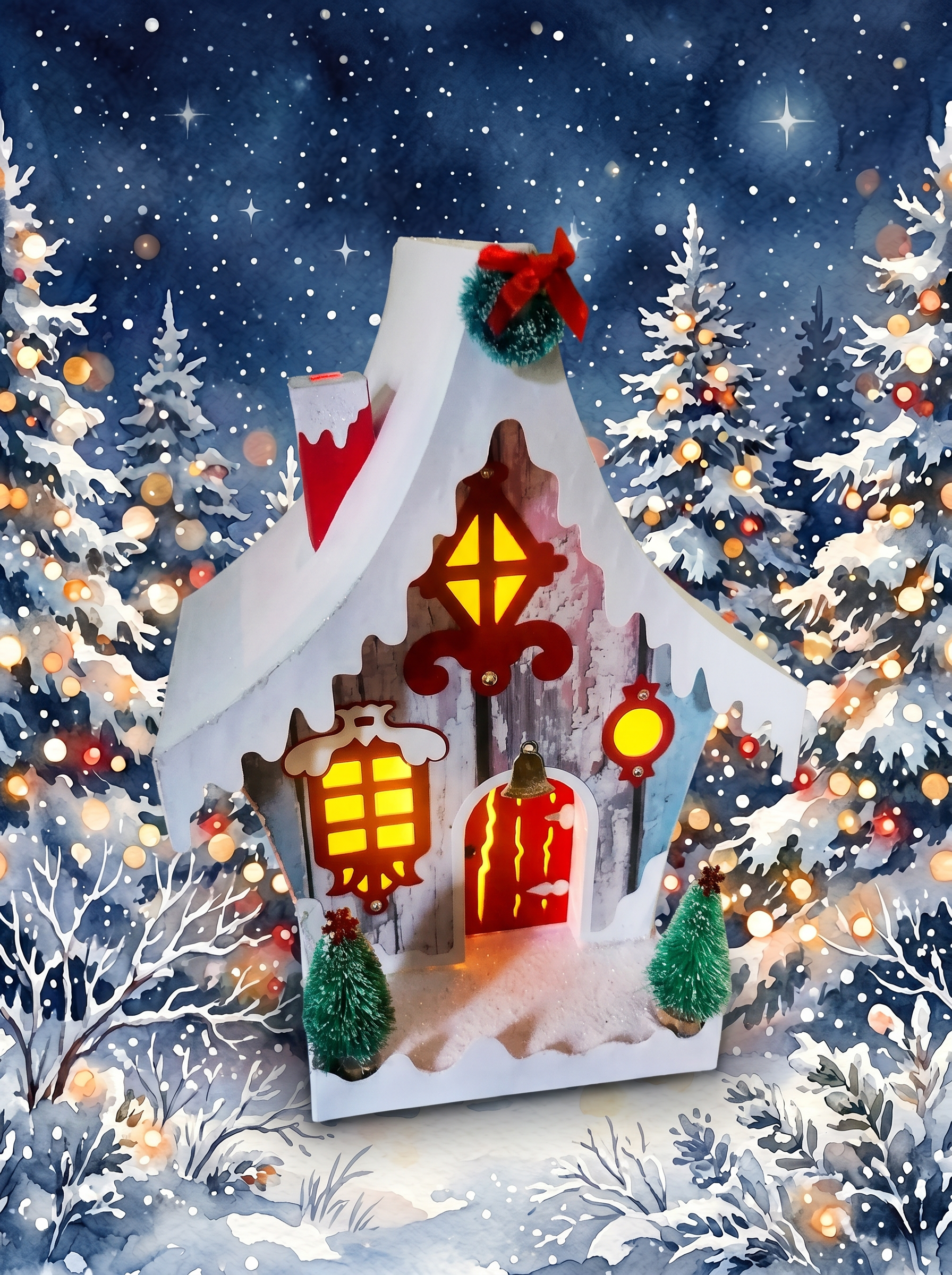 Christmas Light Up House