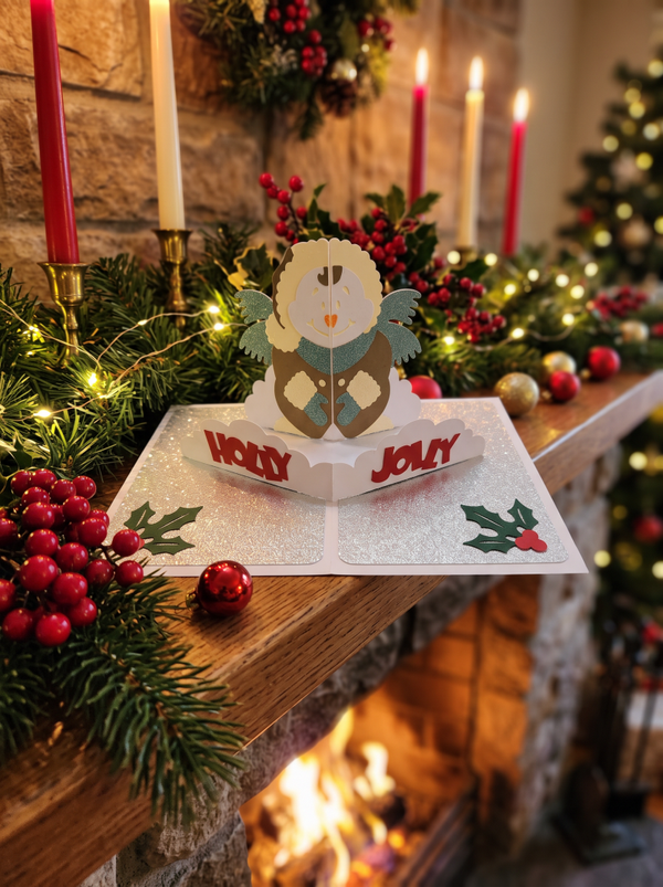 Festive Snowman Pop up Card