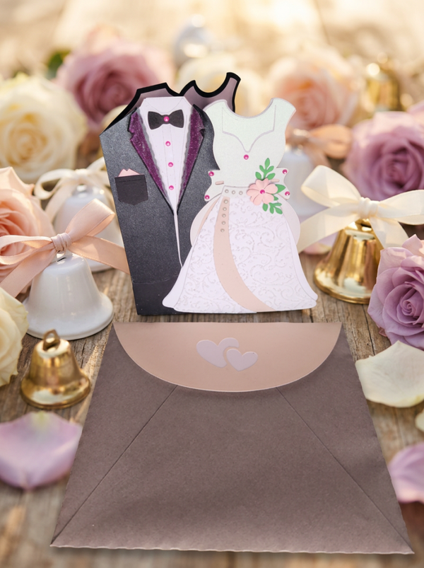 Bride & Groom Wedding Card