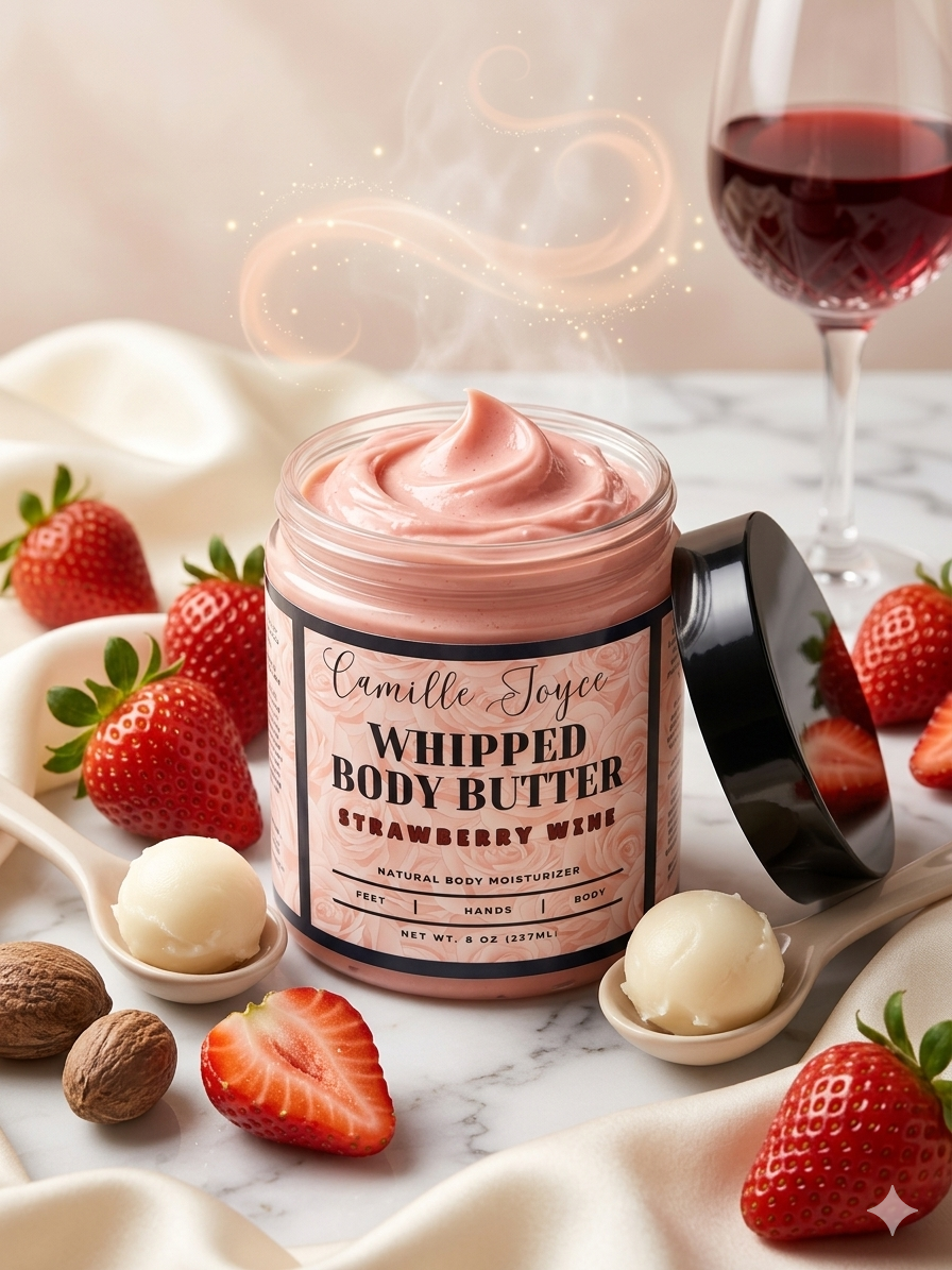 Camille Joyce Whipped Body Butter-Strawberry Wine
