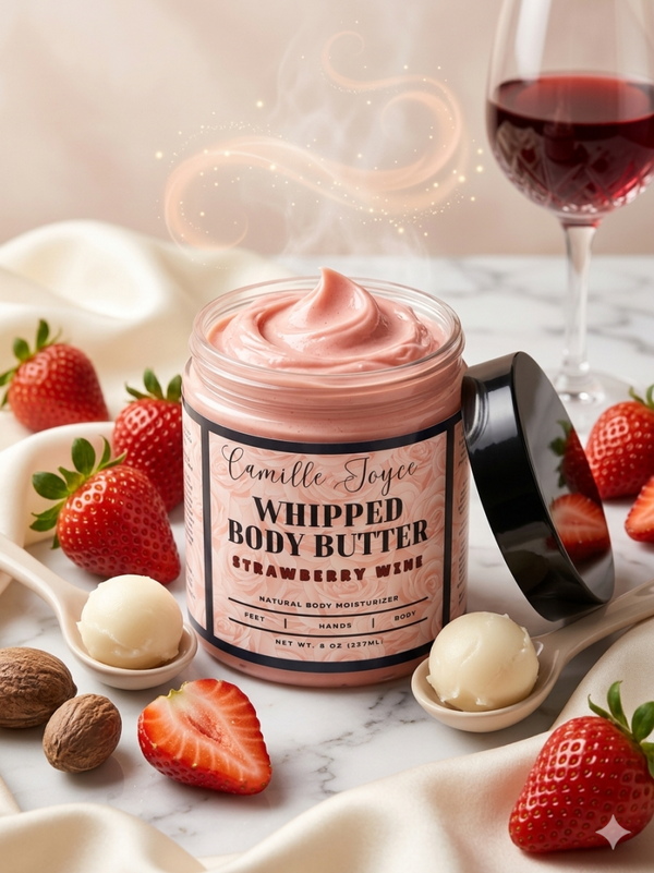 Camille Joyce Whipped Body Butter-Strawberry Wine