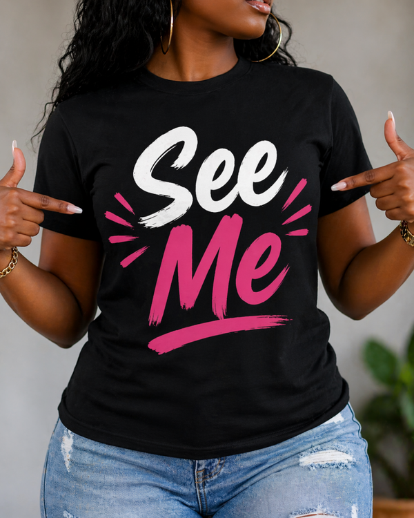 "See Me" Women's t-shirt-Black