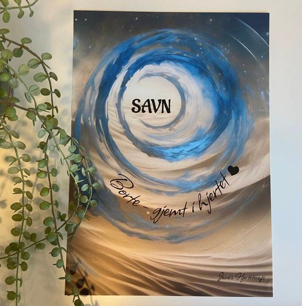 Plakat med sitat Savn - Jane`s Hjerteterapi